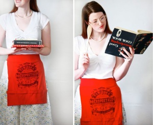 Apron made from recycled/upcycled t-shirt by Ruffles and Stuff